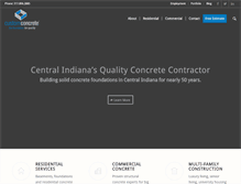 Tablet Screenshot of customconcrete.com